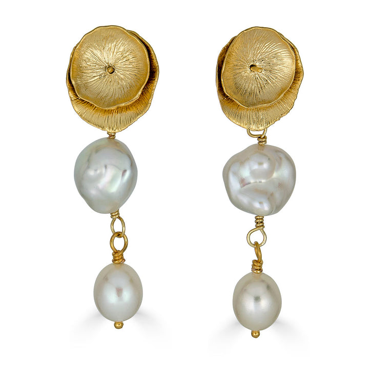 keshi pearl earrings