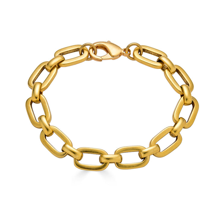 an oval chain bracelet