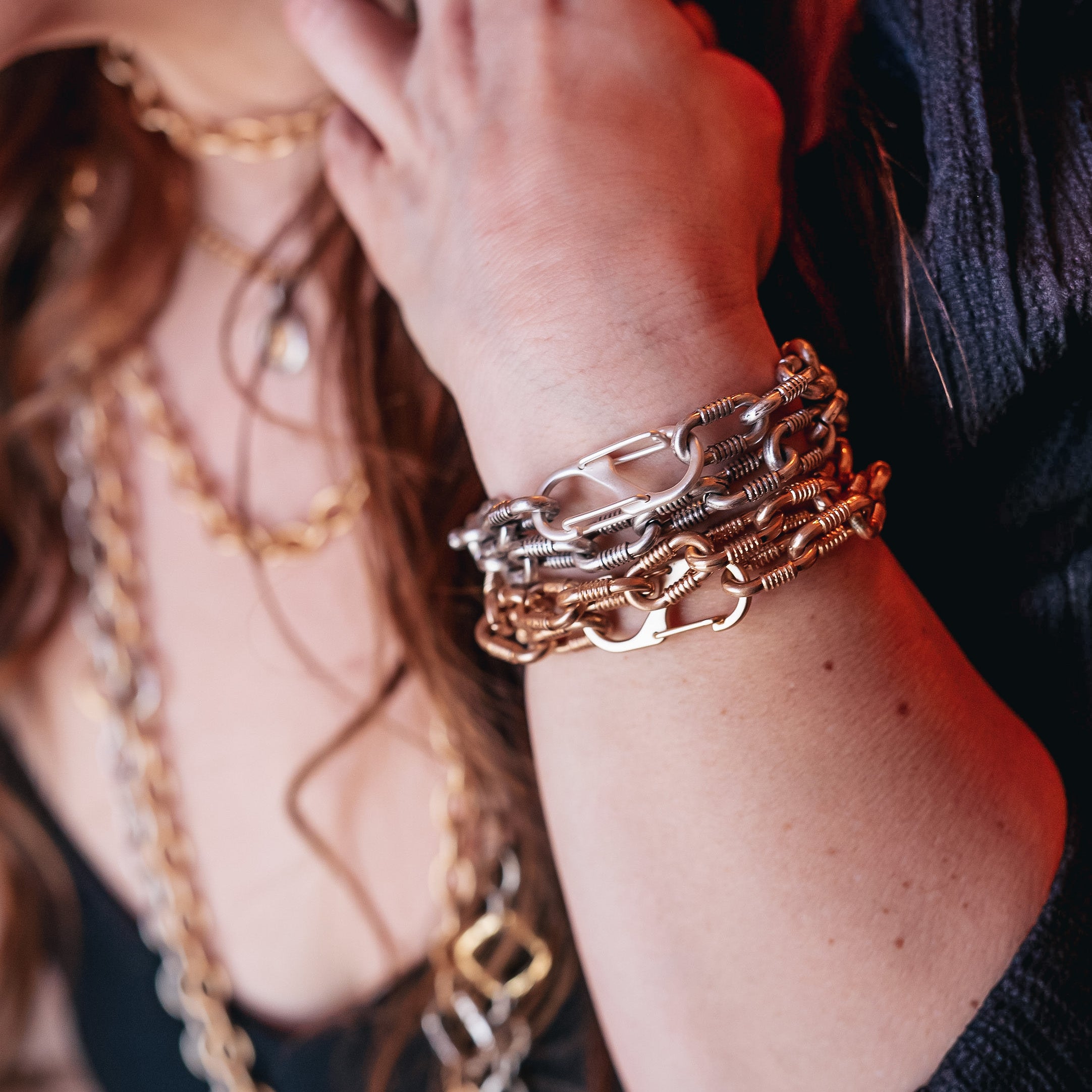 Gold Chunky Cuban Link Chain Bracelet | Classy Women Collection